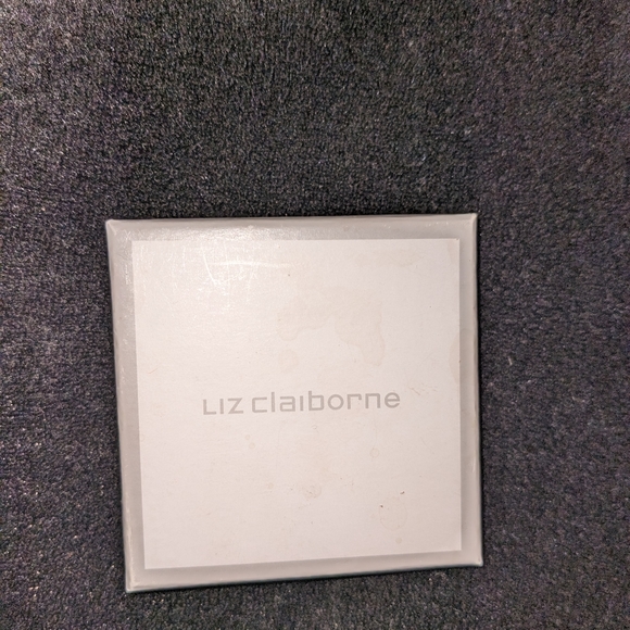 Liz Claiborne Silver Letter M Brooch with Rhinestones EUC Pin - Picture 4 of 7